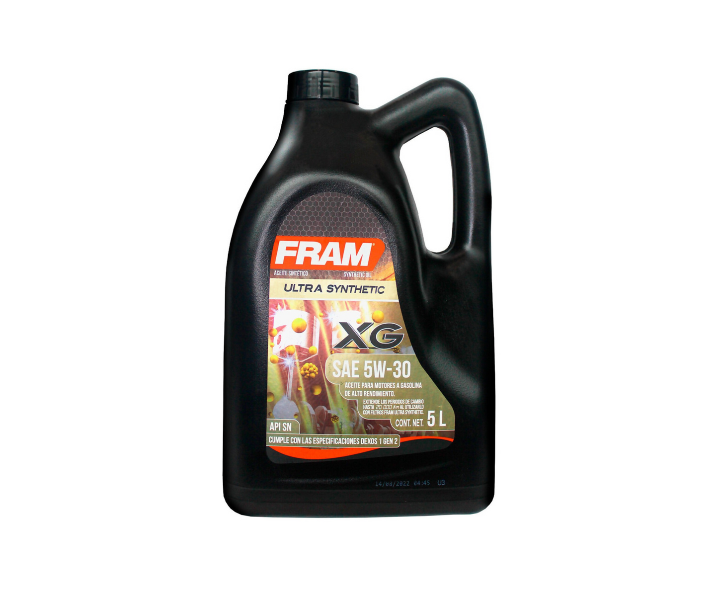 Aceite Sintético FRAM 5W-30 SAE | Garrafa de 5 Litros para Motor Gasolina