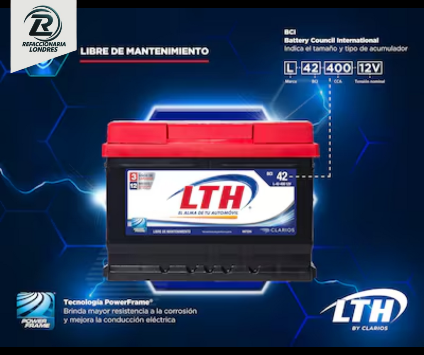 BATERIA LTH 42 - 400
