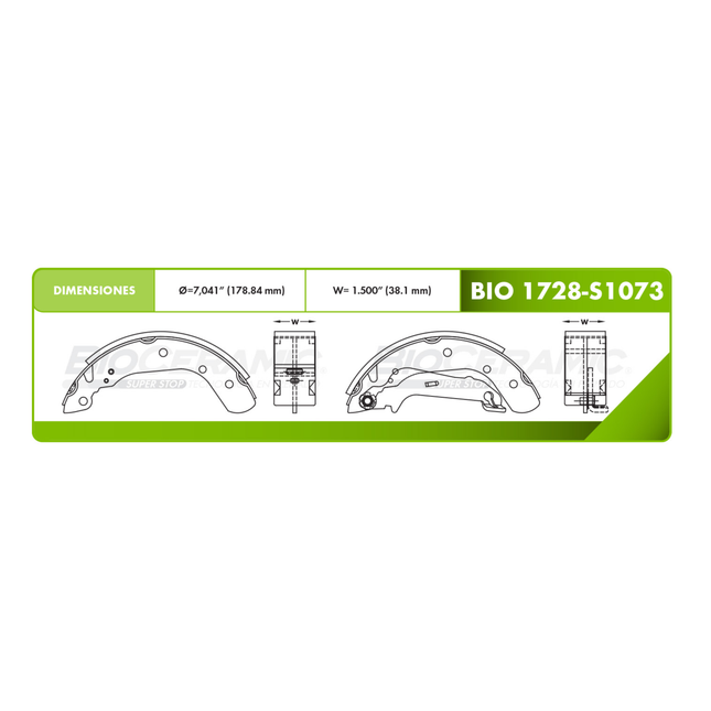 Balata Trasera Bioceramic Ford Ikon | S1073