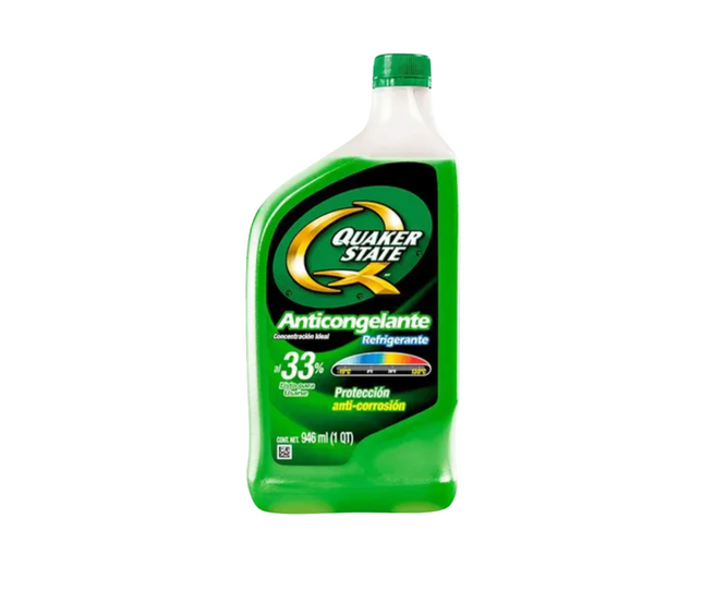 QUAKER - ANTICONGELANTE VERDE LISTO PARA USAR 946ml