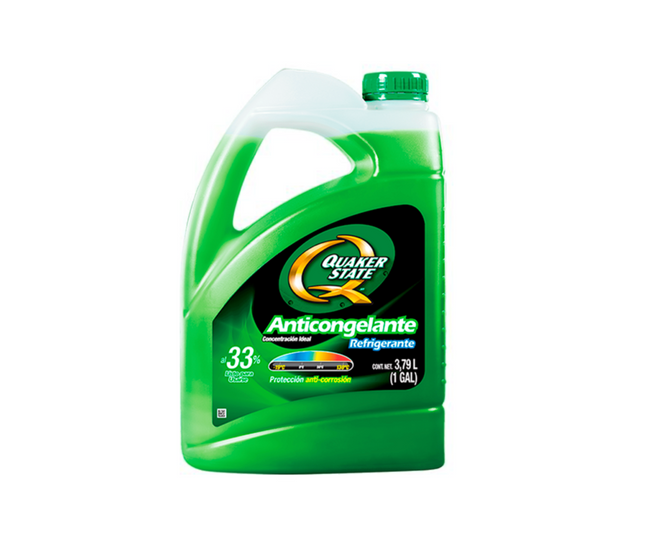 QUAKER - ANTICONGELANTE VERDE LISTO PARA USAR 3.78L