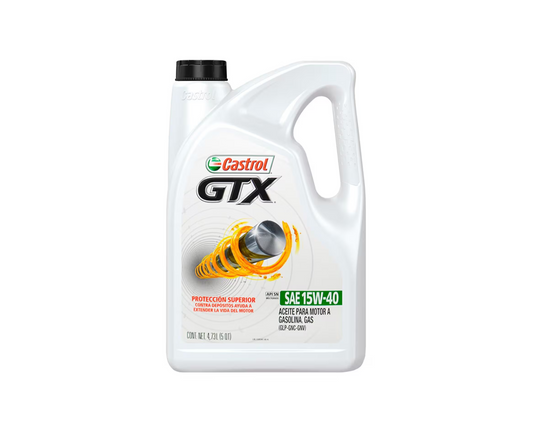 Aceite Mineral Multigrado Castrol GTX 15W-40 | Garrafa de 5 Litros para Motor Gasolina