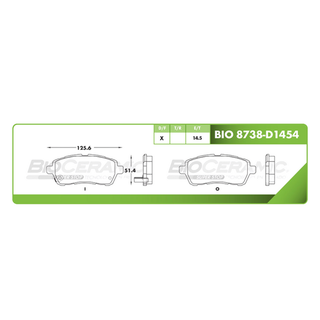 Balata Bioceramic Delantera Suzuki Swift|D1454
